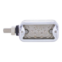 6 LED Single Function Double Face Light W/Visor - Horizontal Mount - Amber & Red LEDs (Amber & Red or Clear Lens)