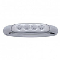 4 LED Reflector Clearance/Marker Light - Amber or Red LEDs (Amber, Red or Clear Lens)