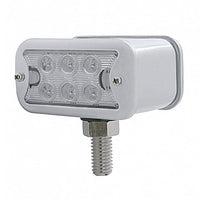 12 LED Dual Function Double Face Light W/Bezel - T-Mount - Amber & Red LEDs (Amber & Red or Clear Lens)