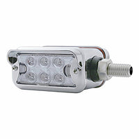 12 LED Dual Function Double Face Light With Visor - Amber & Red LEDs (Amber & Red or Clear Lens)
