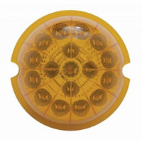 17 LED Watermelon Reflector Cab Light - Amber or Red LEDs (Amber, Red or Clear Lens)