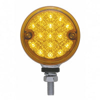 15 LED 3" Dual Function Reflector Single Face Light - Amber or Red LEDs (Amber, Red or Clear Lens)