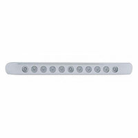 11 LED 17" Turn Signal Light Bar With Bezel - Amber or Red LEDs (Amber, Red or Clear Lens)