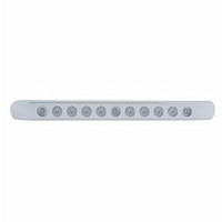 11 LED 17" Turn Signal Light Bar With Bezel - Amber or Red LEDs (Amber, Red or Clear Lens)