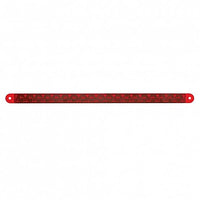 19 LED 12" Reflector Stop, Turn & Tail Light Bar - Red LEDs (Red or Clear Lens)