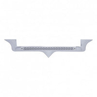 Chrome Hood Emblem Trim With 19 LED Reflector Light Bar For Kenworth - Amber LEDs (Amber or Clear Lens)