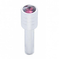 Chrome Door Lock Knob With 7/16" - Amber, Blue, Clear, Green or Purple Crystal (2pc/set)