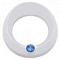 Signature Series Gauge Bezel With Visor & Crystal For 3-3/4" DIA Speed/Tachometer Gauge (Various Colored Crystals)