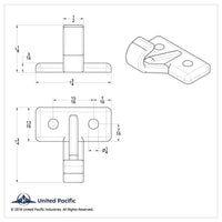 Chrome Plastic Sun Visor Hooks For Kenworth W900 (1990-2005) And T800/T600 (1986-2005) (2-Pack)