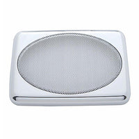 Chrome 7" X 4-7/8" Speaker Cover For Various Peterbilt Models, Snap-On (Card of 2)