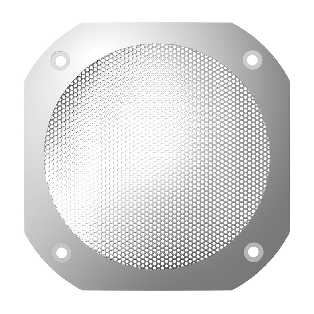Chrome 4-1/2" Square Speaker Cover For International 9900 (1999-2017), 9400/9300/9200 (1997-2010)