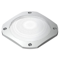 Chrome 4-1/2" Square Speaker Cover For International 9900 (1999-2017), 9400/9300/9200 (1997-2010)