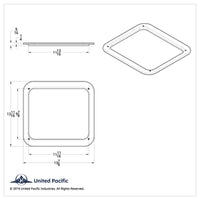 United Pacific - Kenworth Interior Daylight Door View Window Trim