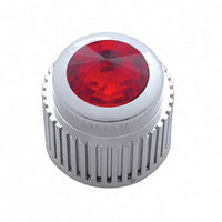 United Pacific - Chrome Plastic Control Knob With Blue or Red Crystal