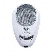 Signature Chrome C.B. Microphone Cover - Indented, Clear, Green or Purple Crystal