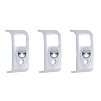 Rocker Switch Cover With Amber Crystal For 2006+ Kenworth (Card Of 3)
