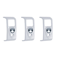 Rocker Switch Cover With Amber Crystal For 2006+ Kenworth (Card Of 3)
