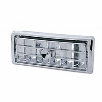 Chrome Plastic A/C Vent For 2002-2005 Kenworth - Center (Indented, Blue, Clear, Purple or Red Crystal)
