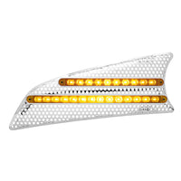 2007+ Kenworth T660 LED Air Intake (Driver or Passenger Side) - Amber or Red LEDs (Amber, Red or Clear Lens)