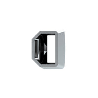 United Pacific - Chrome Plastic Turn Signal Lever Cover For 1998-2010 Volvo VNL