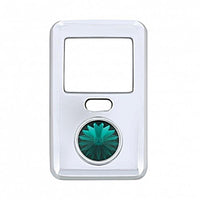 Rocker Switch Cover With Crystal For 1998-2018 Volvo VNL (Amber, Blue, Clear, Green, Purple or Red Crystal)