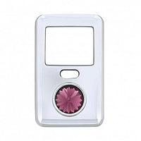 Rocker Switch Cover With Crystal For 1998-2018 Volvo VNL (Amber, Blue, Clear, Green, Purple or Red Crystal)