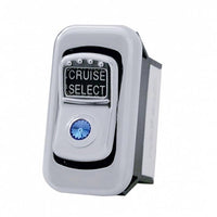 Rocker Switch Cover For Kenworth/Peterbilt - Indented, Blue, Clear, Green, Purple or Red Crystal (Card of 3)