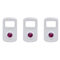Rocker Switch Cover For Kenworth/Peterbilt - Indented, Blue, Clear, Green, Purple or Red Crystal (Card of 3)