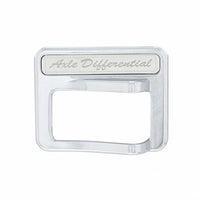 Chrome Rocker Switch Cover For Peterbilt 579 (2013-2019) & 567 (2014-2018) - Axle Differential