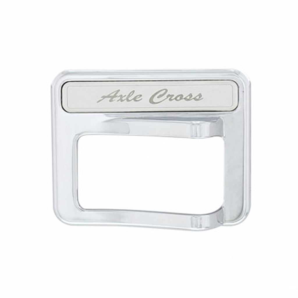 Chrome Rocker Switch Cover For Peterbilt 579 (2013-2019) & 567 (2014-2018) - Axle Cross