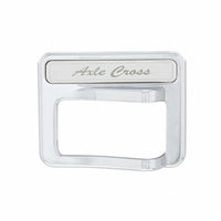 Chrome Rocker Switch Cover For Peterbilt 579 (2013-2019) & 567 (2014-2018) - Axle Cross