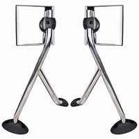 Chrome Hood Mirror Assembly For 2006-2017 International Prostar - Driver or Passenger Side