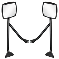 Black Hood Mirror Assembly For 2006-2017 International Prostar - Driver or Passenger Side