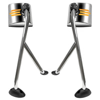 Stainless Steel Hood Mirror Assembly With Sequential LED Turn Signal For 2008-2017 International Prostar (Driver or Passenger Side)