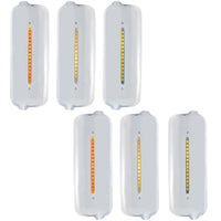 Mirror Cover With 14 LED 12" Light Bar For 2005 & Older Freightliner (Driver or Passengers Side )- Amber LEDs (Amber, Clear or Chrome Lens)