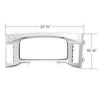 Chrome Plastic Center Dash Instrument Bezel For 2018-2023 Freightliner Cascadia