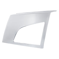 ABS Satin Silver Bumper Fog Light Hole Cover For 2018-2024 Volvo VNL - Driver or Passenger Side