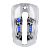 6 LED Chrome Door Handle Cover For 2018-2025 Freightliner Cascadia - Driver or Passenger Side (Amber, Blue, Green, Red or White LEDs)