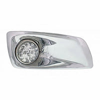 Fog Light Cover With 17 LED Reflector Watermelon Lights For 2007-17 KW T660 - Amber LEDs (Clear Lens) - Driver or Passenger Side