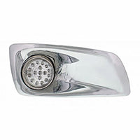 Fog Light Cover With 17 LED Hi/Lo Clear Style Reflector Light For 2007-17 KW T660 - Amber LEDs (Clear Lens) - Driver or Passenger Side