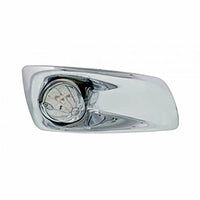 Fog Light Cover With 19 LED Watermelon Light For 2007-17 KW T660 - Amber LEDs (Clear Lens) Driver or Passenger Side