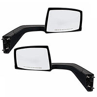 Black Hood Mirror Assembly For 2004-2014 Volvo VN (Driver or Passenger Side)