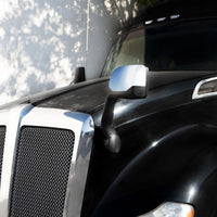Chrome Hood Mirror For 2013-2021 Kenworth T680 & Peterbilt 579 (Driver or Passenger Side)