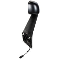 Black Hood Mirror With Heated Lens For 2018-2025 Freightliner Cascadia (Driver or Passenger Side)