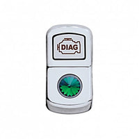 United Pacific - "Diagnostic" Rocker Switch Cover (Various Colored Crystals)
