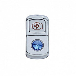 United Pacific - "Engine Fan" Rocker Switch Cover (Various Colored Crystals)