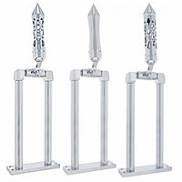 11", 9" or 4" Chrome Air Horn Lever Set - Daytona, Talladega, or Brooklyn Style Grip