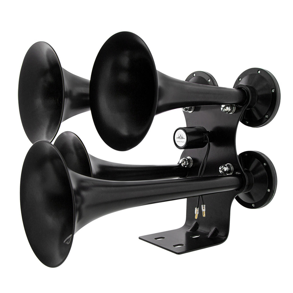 United Pacific - Black 4 Trumpets Air Powered Train Horn - Competition Series