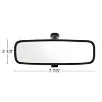 United Pacific - 8" or 10" Black Day/Night Interior Rearview Mirror Assembly - Glue-On Mount