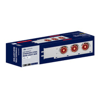 2-1/2" Bolt Pattern SS Spring Loaded Bar With 6 X 4" 16 LED Turbine Lights with Visor or Grommet